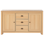 Sideboard mit 2 Türen LANSIN 80 cm Hellbraun