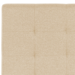 Polsterbett Leinenoptik beige mit Bettkasten 180 x 200 cm LA ROCHELLE