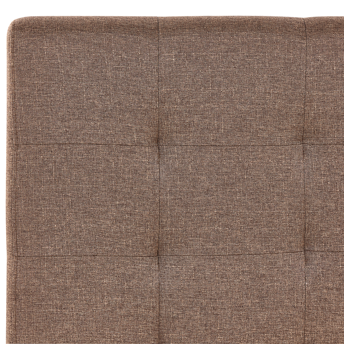 Polsterbett Leinenoptik braun mit Bettkasten 160 x 200 cm LA ROCHELLE