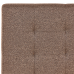 Polsterbett Leinenoptik braun mit Bettkasten 160 x 200 cm LA ROCHELLE
