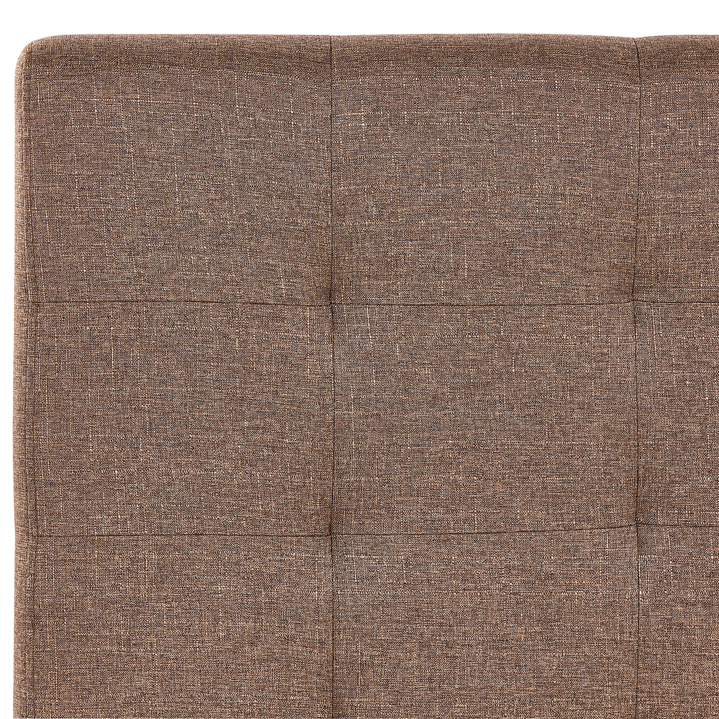 Bett mit Lattenrost Stoff LA ROCHELLE 180 x 200 cm Braun