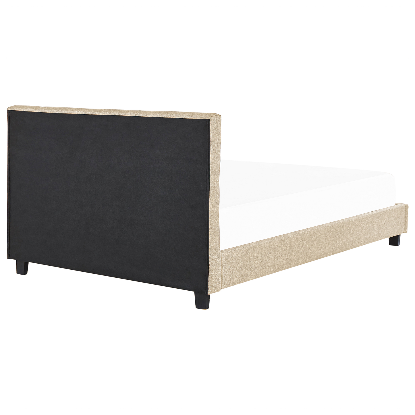 Bett mit Lattenrost Stoff LA ROCHELLE 180 x 200 cm Beige