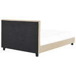 Bett mit Lattenrost Stoff LA ROCHELLE 180 x 200 cm Beige