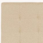 Bett mit Lattenrost Stoff LA ROCHELLE 180 x 200 cm Beige