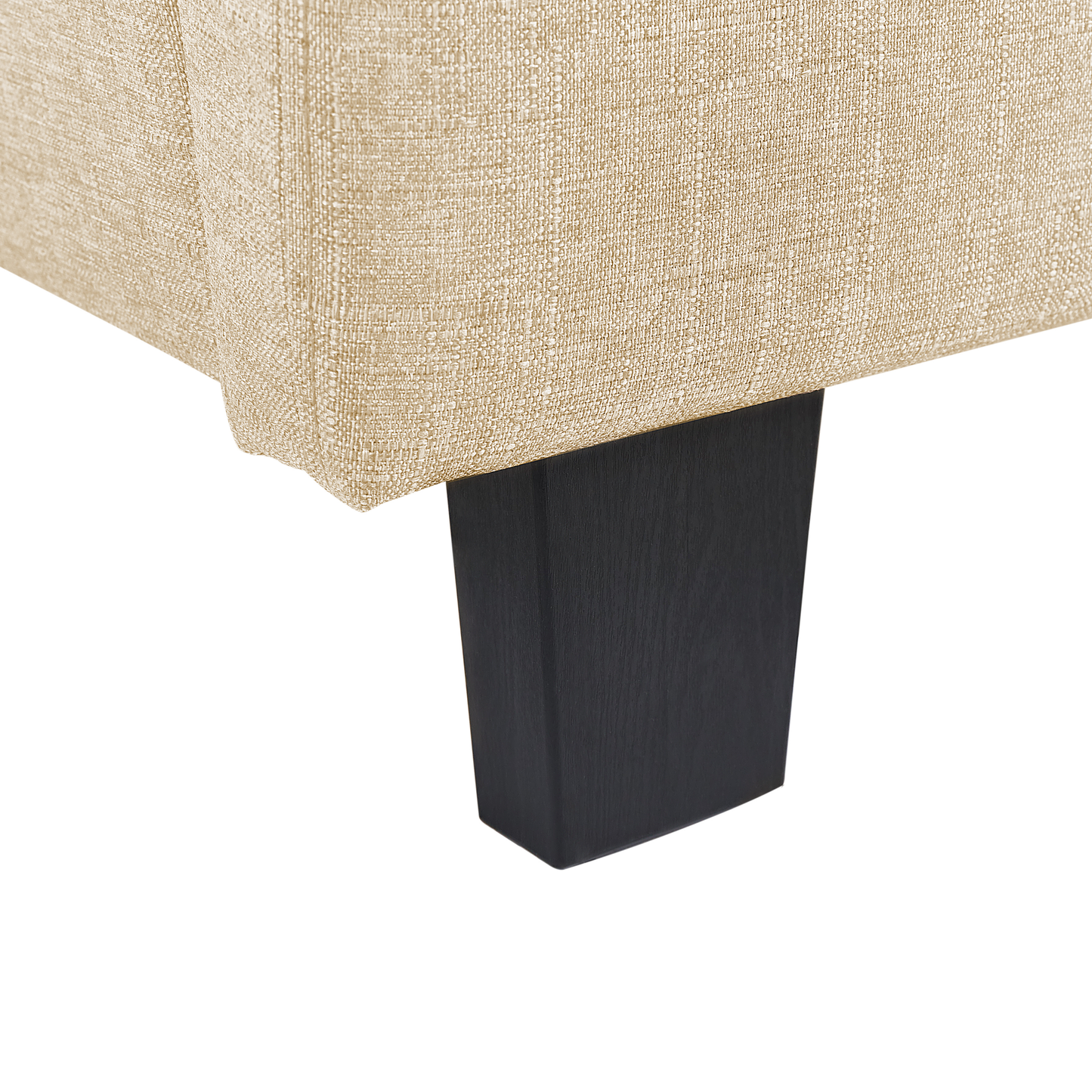Bett mit Lattenrost Stoff LA ROCHELLE 180 x 200 cm Beige