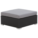 Lounge Set Rechtsseitig PE Rattan Schwarz SANO