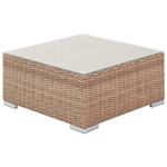 Lounge Set Rechtsseitig PE Rattan Hellbraun CONTARE