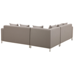 Garten Ecksofa mit Tisch 5-Sitzer BELIZE rechtsseitig modular Beige