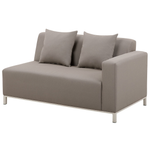 Garten Ecksofa mit Tisch 5-Sitzer BELIZE rechtsseitig modular Beige