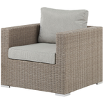 Lounge Set mit Tisch 6-Sitzer CONTARE rechtsseitig modular Polyrattan Taupe