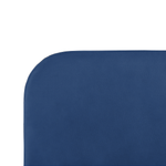 Bett mit Lattenrost Samtstoff FLAYAT 140 x 200 cm Marineblau
