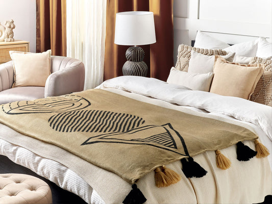 Kuscheldecke THUMKI Stoff 130 x 170 cm Beige