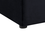 Bett mit Stauraumbank Samtstoff NOYERS 180 x 200 cm Schwarz