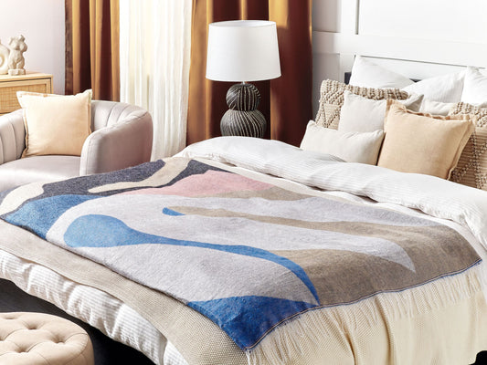 Kuscheldecke YALADI Stoff 130 x 170 cm Bunt