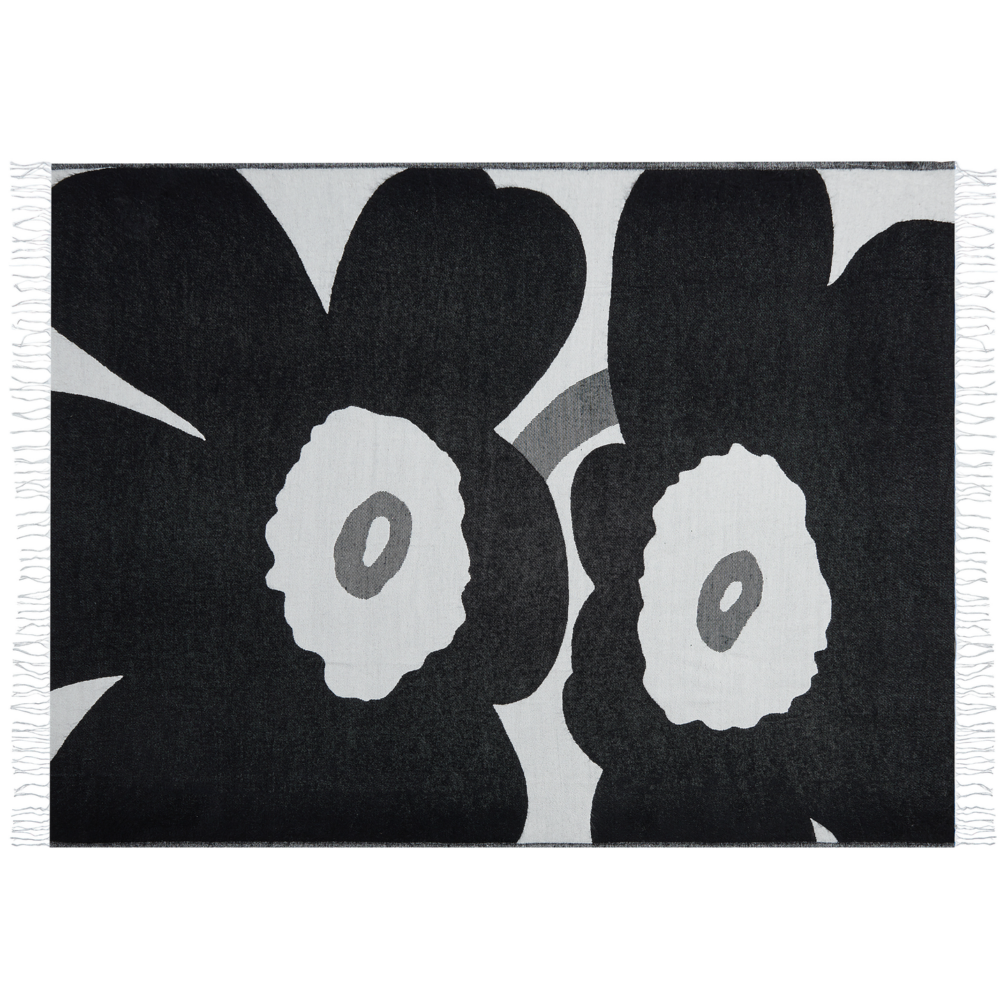 Decke grau / schwarz 130 x 170 cm KYAKMI