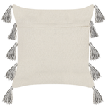 Dekokissen HELICONIA Baumwolle 45 x 45 cm Beige Streifenmuster