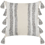 Dekokissen 2er Set HELICONIA Baumwolle 45 x 45 cm Beige Streifenmuster