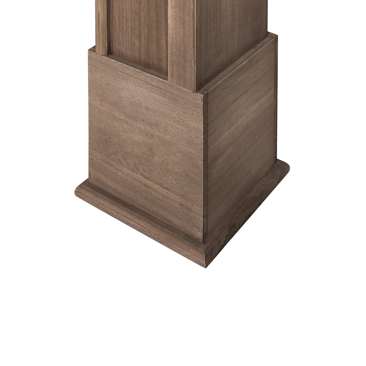 Kaminumrandung Paulowniaholz dunkelbraun Antik Optik 18 x 105 x 100 cm DEDIN