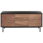Schrank OKLAND 55 cm Holzoptik Schwarz