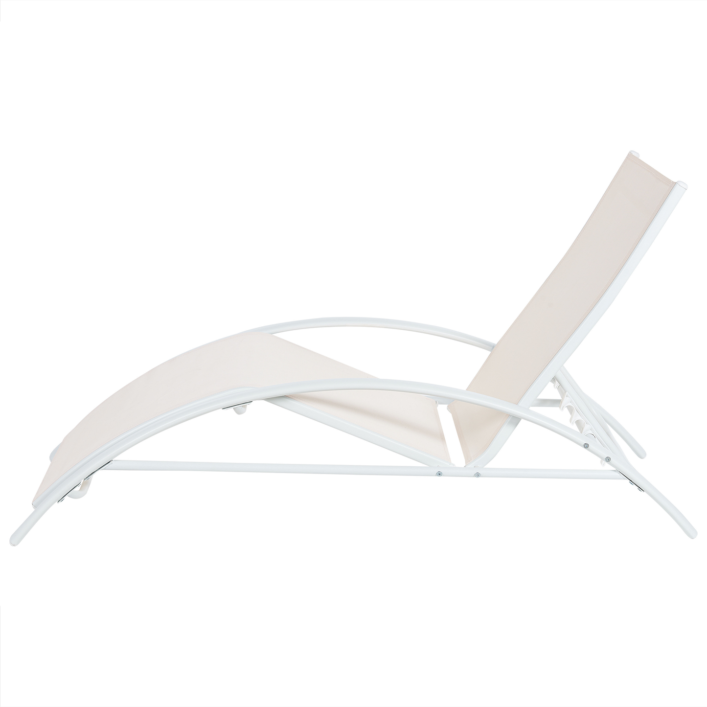 Klappbare Gartenliege Stahl beige GAETA