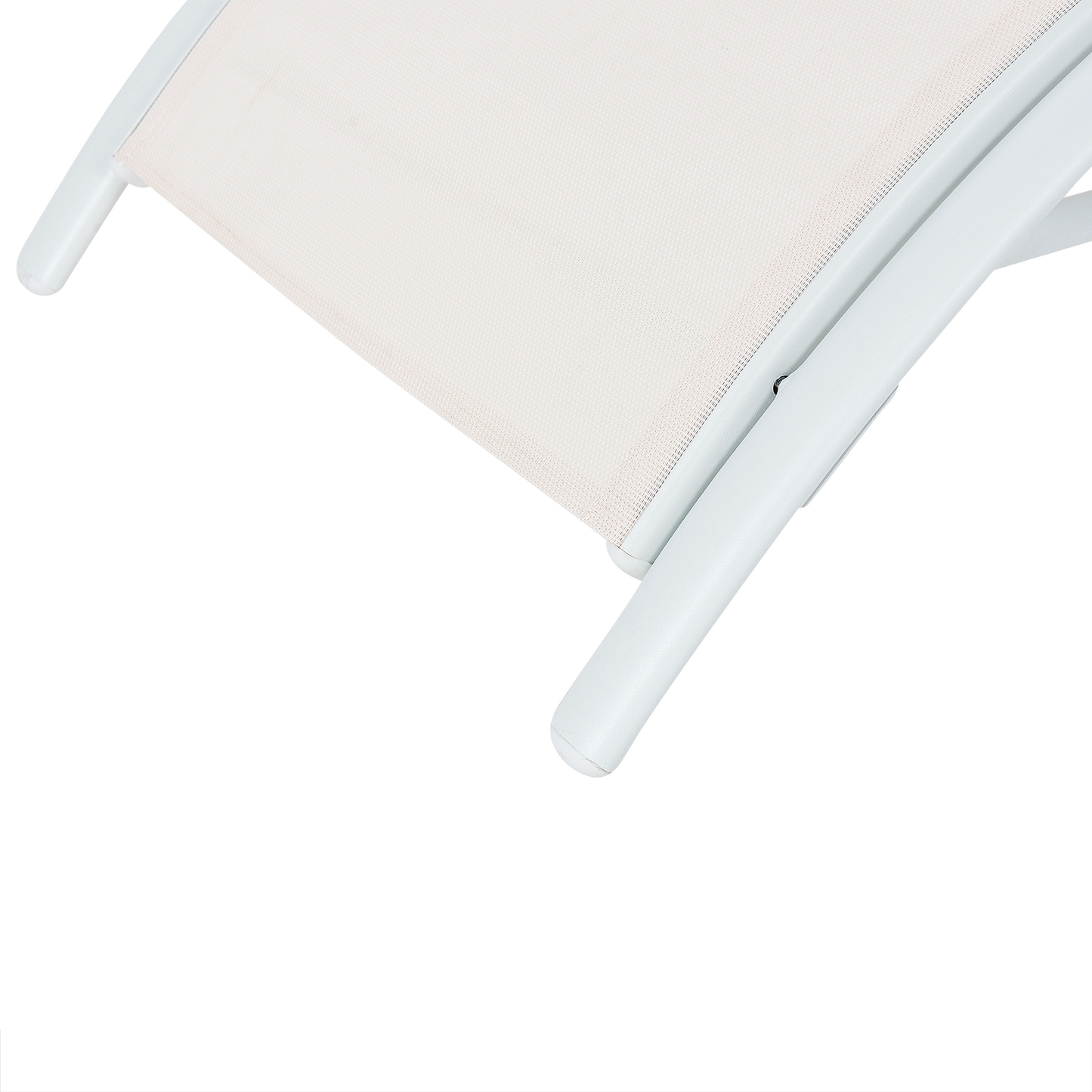 Klappbare Gartenliege Stahl beige GAETA