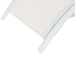 Klappbare Gartenliege Stahl beige GAETA