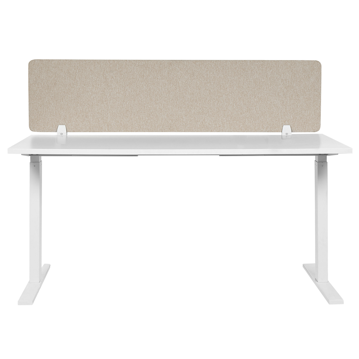 Schreibtischtrennwand beige 130 x 40 cm WALLY