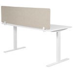 Schreibtischtrennwand beige 130 x 40 cm WALLY