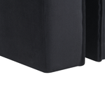 Pouf Samtstoff schwarz 35 x 42 x 42 cm MODOC