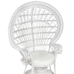 Pfauenstuhl EMMANUELLE Rattan Weiss