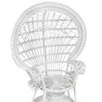 Pfauenstuhl EMMANUELLE Rattan Weiss