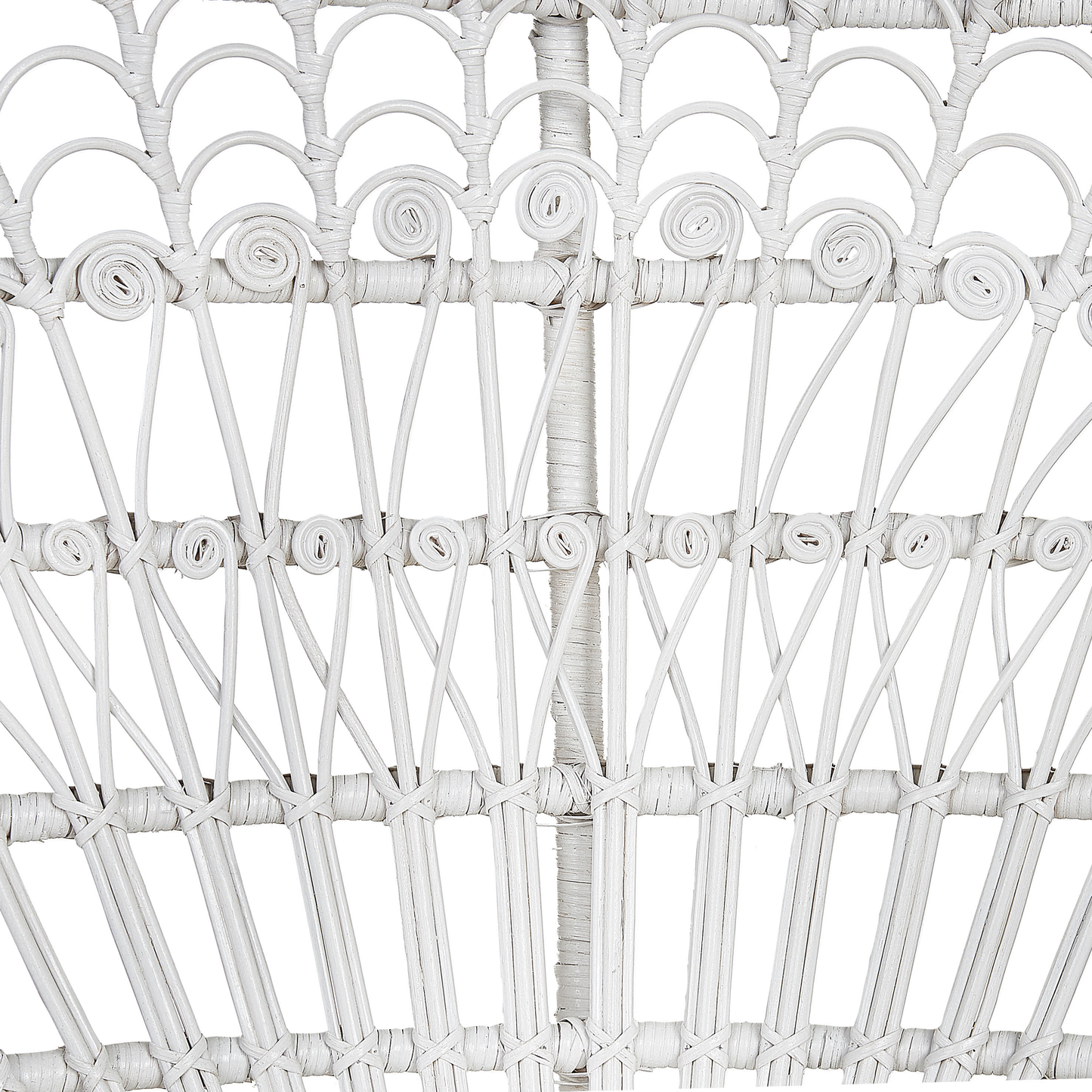 Pfauenstuhl EMMANUELLE Rattan Weiss