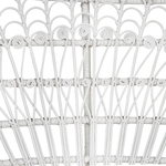 Pfauenstuhl EMMANUELLE Rattan Weiss