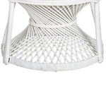 Pfauenstuhl EMMANUELLE Rattan Weiss