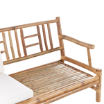 Lounge Set mit Tisch 4-Sitzer RICCIONE Bambusholz Hellbraun