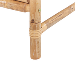 Lounge Set mit Tisch 4-Sitzer RICCIONE Bambusholz Hellbraun