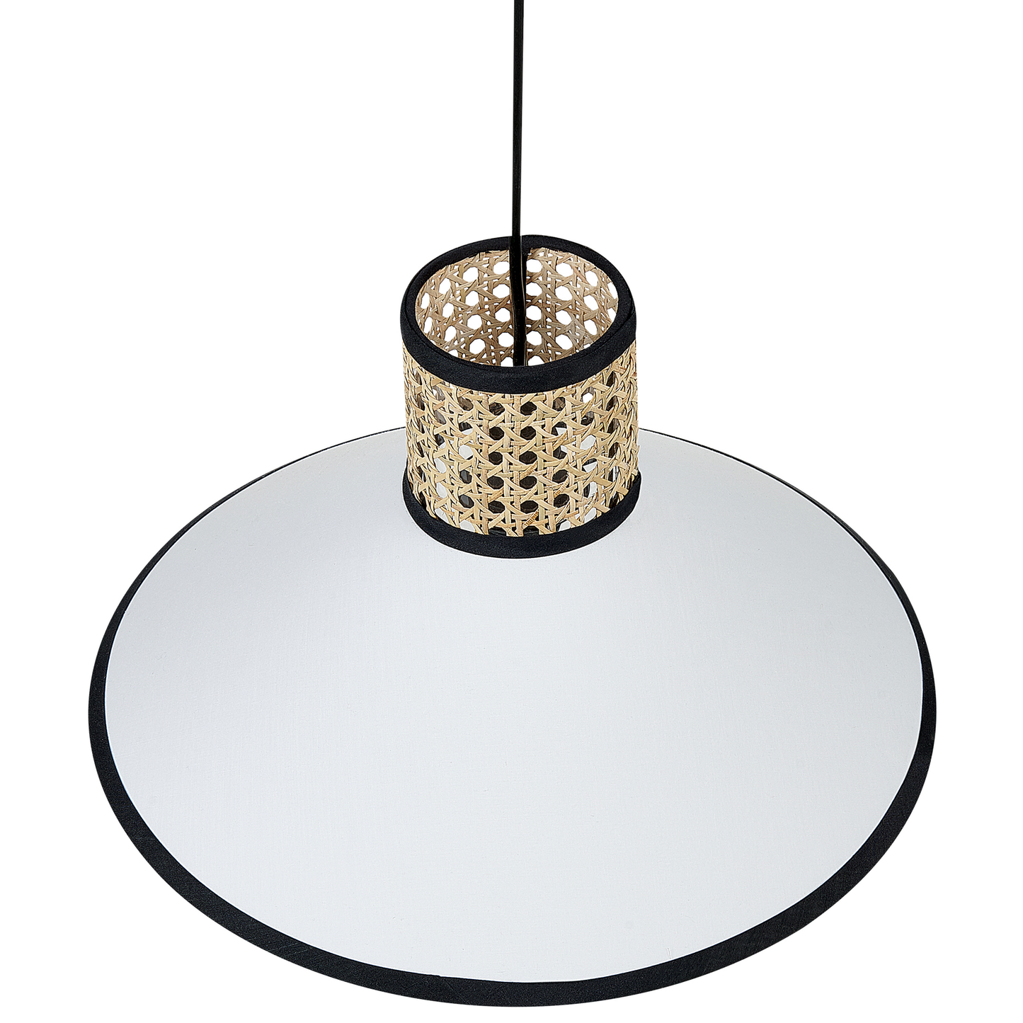 Hängelampe MANTUA Rattan Weiss