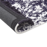 Teppich Viskose violett / weiss 160 x 230 cm orientalisches Muster Kurzflor AKARSU