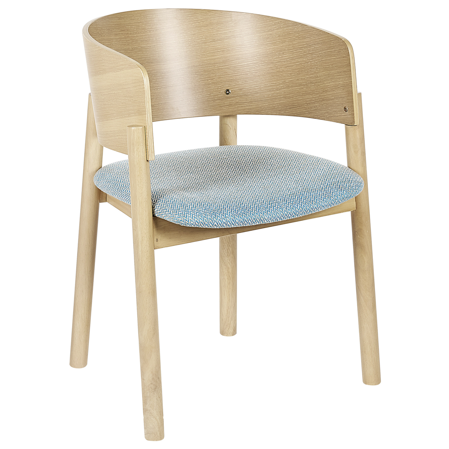 Esszimmerstuhl 2er Set Heller Holzfarbton MARIKANA