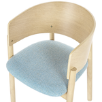 Esszimmerstuhl 2er Set Heller Holzfarbton MARIKANA