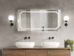 LED-Badezimmer-Spiegel ARROMACHNES 120 cm 60 cm Silber
