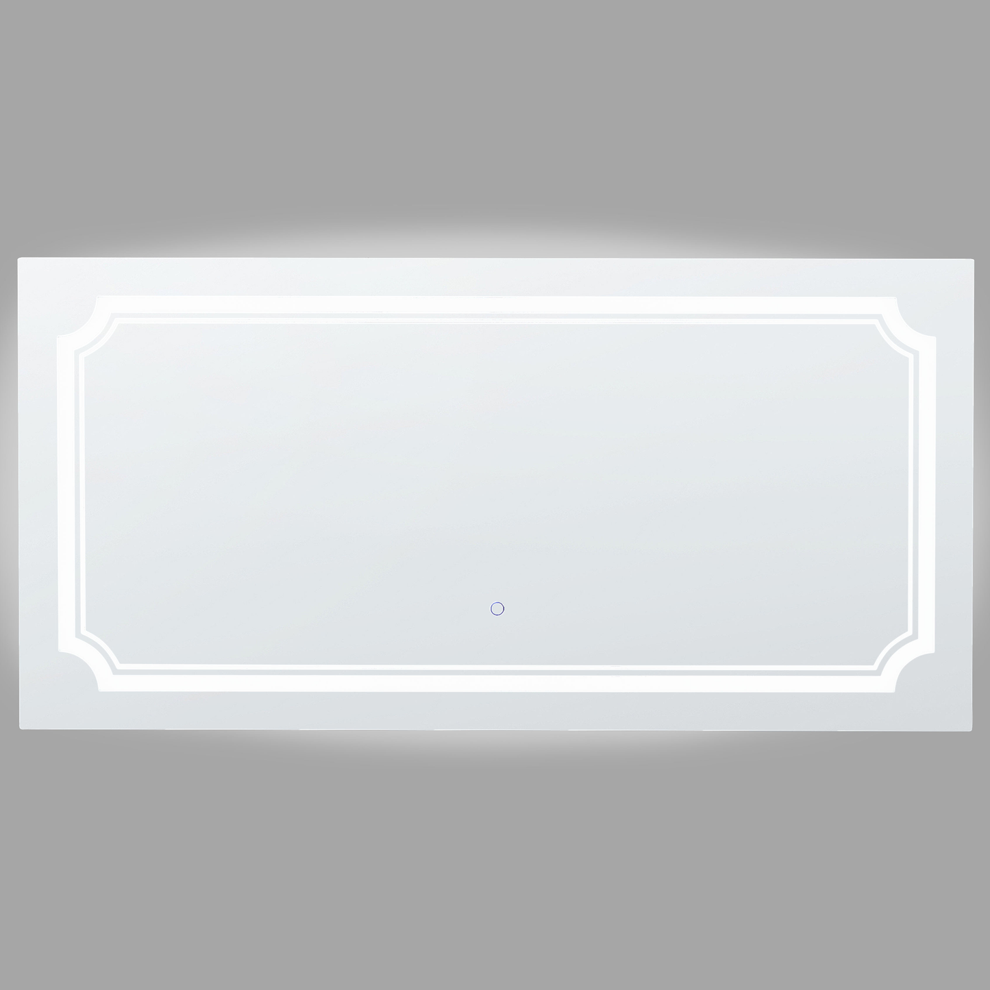 LED-Badezimmer-Spiegel ARROMACHNES 120 cm 60 cm Silber