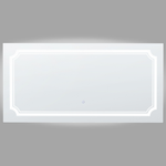 LED-Badezimmer-Spiegel ARROMACHNES 120 cm 60 cm Silber