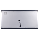 LED-Badezimmer-Spiegel ARROMACHNES 120 cm 60 cm Silber