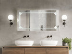LED-Badezimmer-Spiegel AVRANCHES 120 cm 60 cm Silber