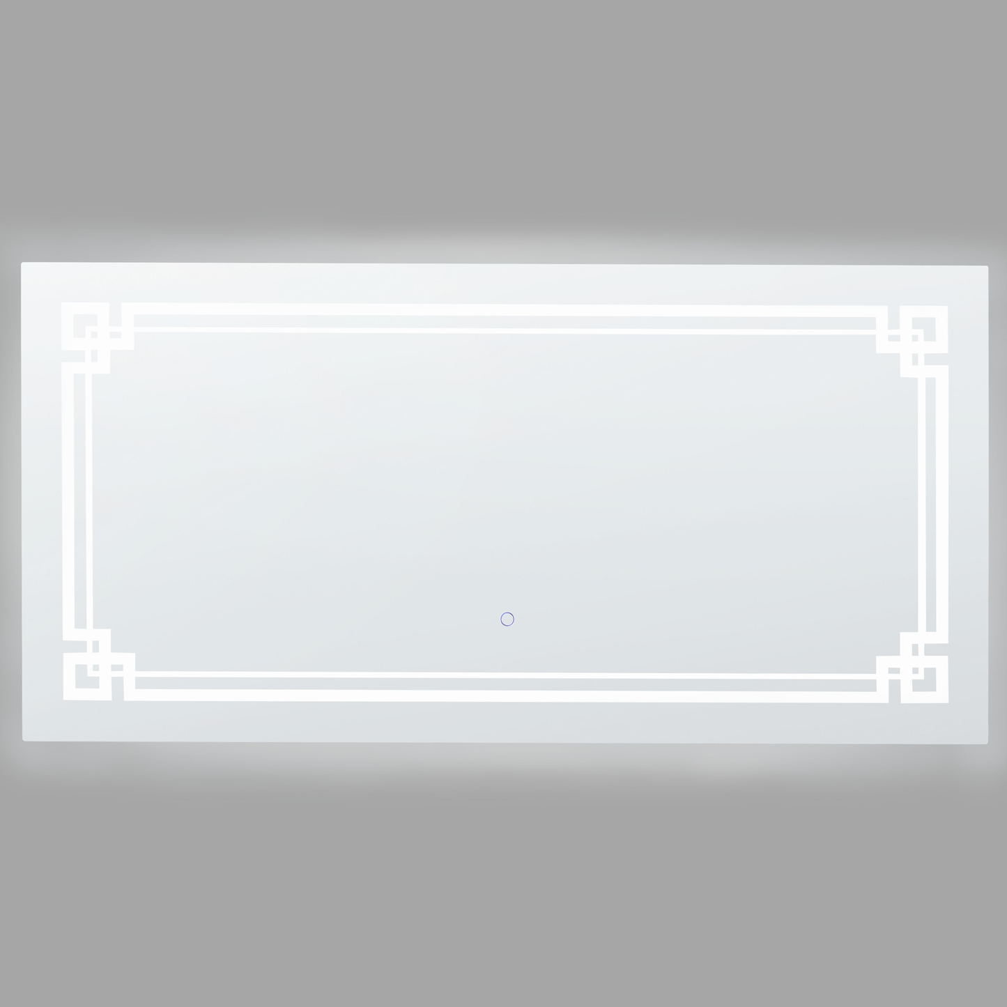 LED-Badezimmer-Spiegel AVRANCHES 120 cm 60 cm Silber