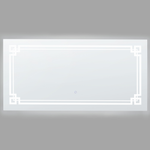 LED-Badezimmer-Spiegel AVRANCHES 120 cm 60 cm Silber