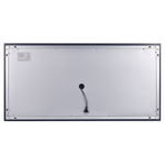LED-Badezimmer-Spiegel AVRANCHES 120 cm 60 cm Silber