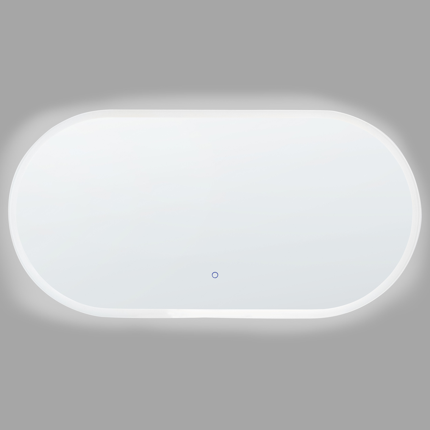 LED-Badezimmer-Spiegel CHATEAUROUX 120 cm 60 cm Silber