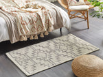 Teppich Wolle beige / schwarz 80 x 150 cm URLA